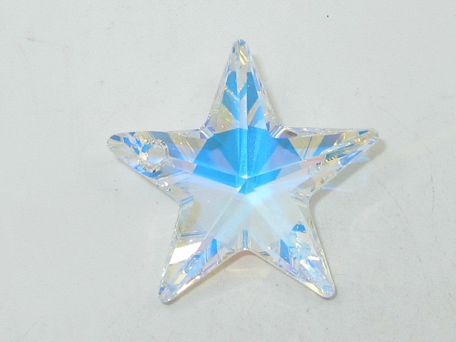 1pc. 28mm PENDANT STAR CRYSTAL AB European Rhinestone